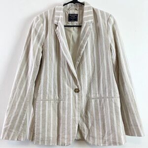Abercrombie linen blazer size S
